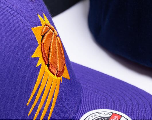 Kappe Mitchell & Ness Team Ground 2.0 Stretch Snapback Phoenix Suns Purple
