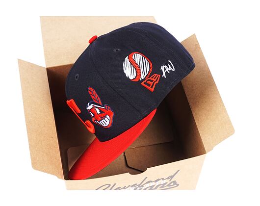 Kappe Adam Wave 59FIFTY MLB “Banned” Cleveland Indians Fitted