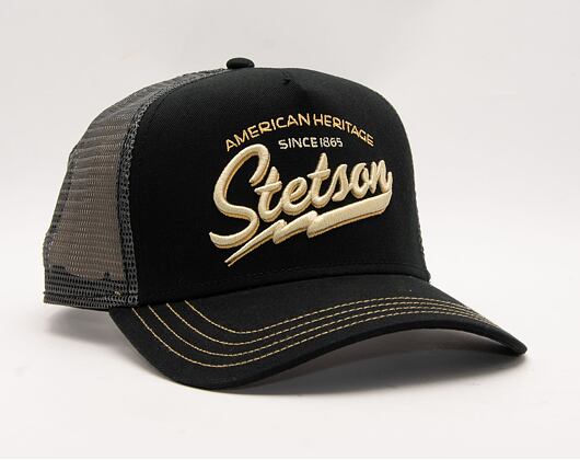 Kappe Stetson - Trucker Cap American Heritage Classic - Black