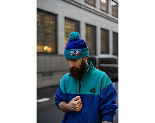 Mütze Mitchell & Ness TWO TONE POM BEANIE HWC Houston Rockets Blue