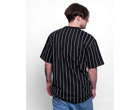 T-Shirt Karl Kani - Small Signature Pinstripe Tee - Black/White