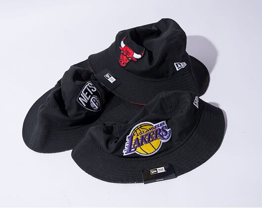 Hut New Era NBA Print Infill Bucket Chicago Bulls Black
