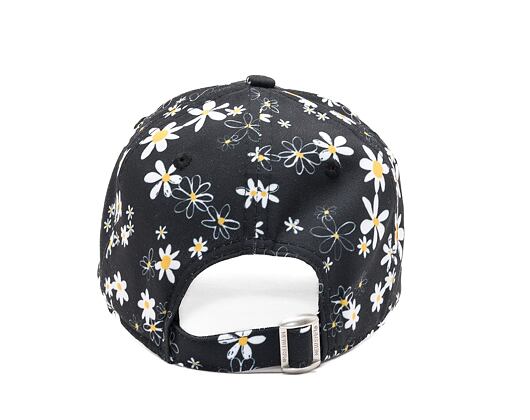Kinder Kappe New Era 9FORTY Kids MLB All Over Print Daisy - NY Yankees - Black / White
