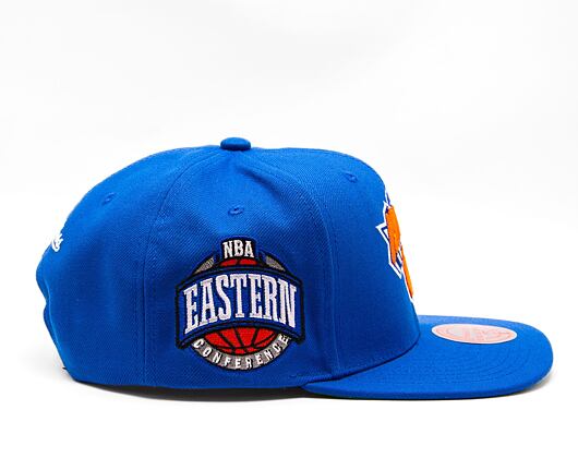 Basecap Mitchell & Ness NBA Conference Patch Snapback New York Knicks Blau