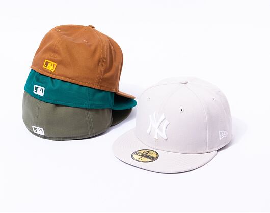 Kappe New Era - MLB Essential 59FIFTY - NY Yankees - Stone / White