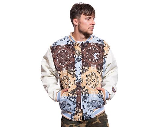 Jacke Karl Kani OG Block Paisley College Jacke hellblau/multicolor
