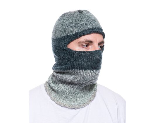 Maßgefertigte gestrickte Balaclava-Mütze - Petrolgrün