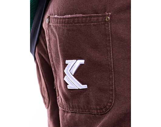 Hose Karl Kani OG Washed Patchwork Carpenter Pants braun/taupe