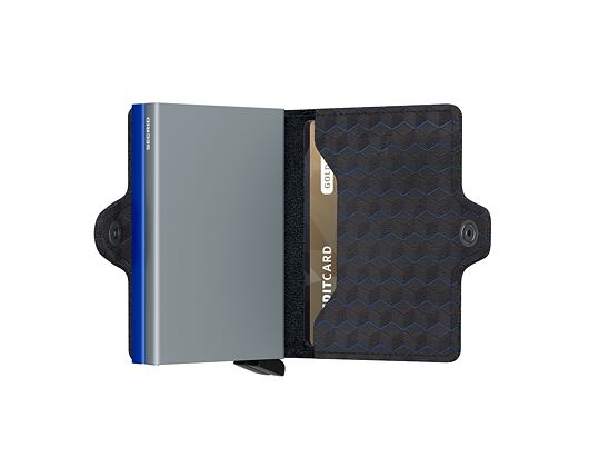 Geldbörse Secrid Twinwallet Optical Titanium-Blue