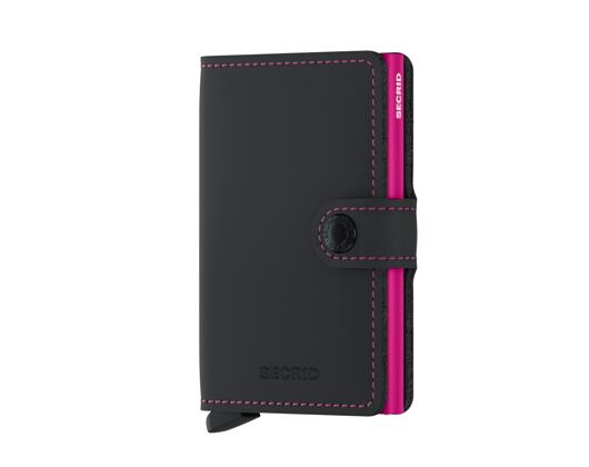 Geldbörse Secrid Miniwallet Matte Black & Fuchsia