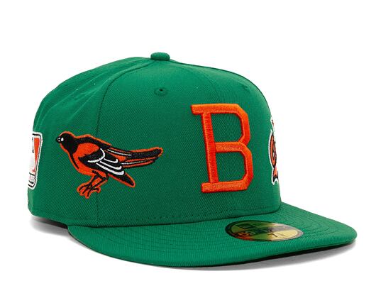 Kappe New Era 59FIFTY MLB Coops All Over Print Baltimore Orioles Cooperstown Team Color