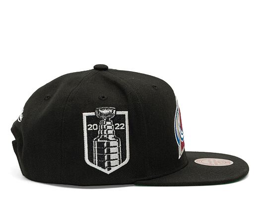 Kappe Mitchell & Ness NHL Top Spot Snapback Colorado Avalanche Black