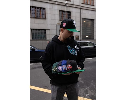 Kappe New Era 59FIFTY MLB Team Color Detroit Tigers Cooperstown Black / White / Kelly Green