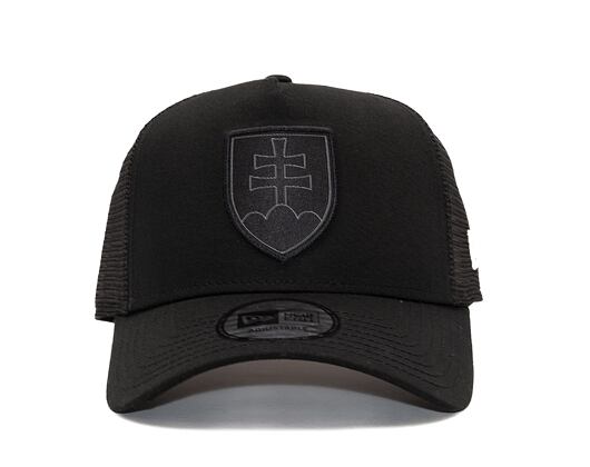 Kappe New Era 9FORTY Trucker National Team - Slowakei Schwarz / Schwarz