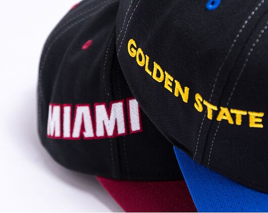 Kappe Mitchell & Ness Overbite Pro Snapback Miami Heat Black