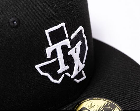 Kappe New Era 59FIFTY MLB "2022 Batting Practice" Texas Rangers - Black