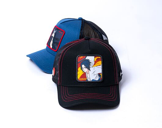 Kappe Capslab Naruto Trucker - Sasuké - Black / Black
