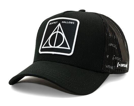 Kappe Capslab - Trucker Harry Potter Trucker Deadly Hollows Dark Arts - Black