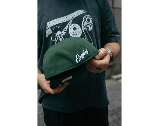 Kappe New Era - 59FIFTY League Basic - Prague Eagles - Dark Green