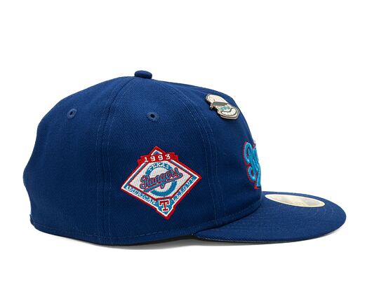 Kappe New Era 59FIFTY MLB Coops Pin Retro Crown Texas Rangers Cooperstown Team Color