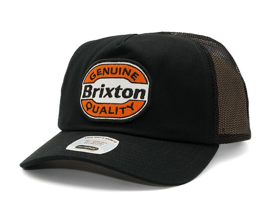 Kappe Brixton Keaton MP Trucker Hat - Black/Black