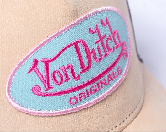 Kappe Von Dutch Trucker Boston - Suede - Beige/Black
