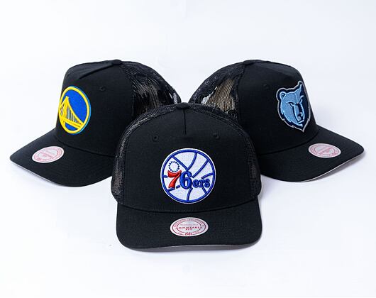 Kappe Mitchell & Ness - NBA Monogram Trucker Hwc Philadelphia 76Ers Black