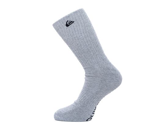2 Paar Socken Quiksilver Basic Crew Socks White/Grey