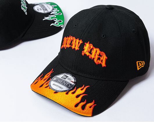 Kappe New Era - 9TWENTY Flame - Black / Orange
