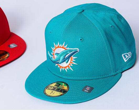 Kappi New Era - 59FIFTY - Miami Dolphins - Teamfarbe