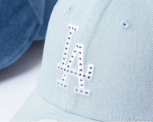 Damen Kappe New Era - 9FORTY Diamante Denim - LA Dodgers - Sky Blue