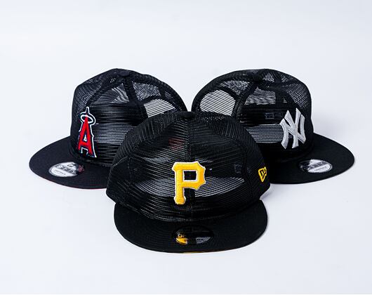Kappe New Era - 9FIFTY Embroidered Mesh - Pittsburgh Pirates - Black