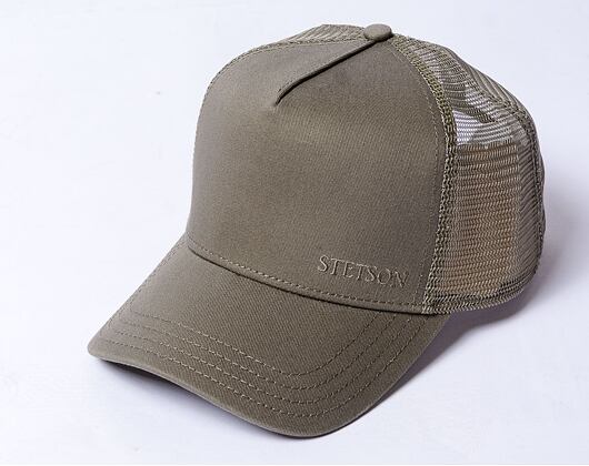 Kappe Stetson Trucker Cap Cotton Olive