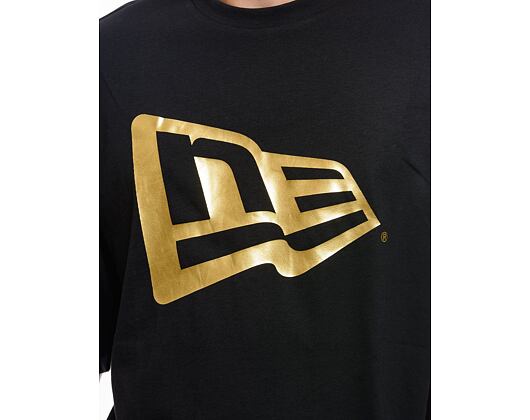 T-Shirt New Era - Flag Oversized Tee - Black / Gold
