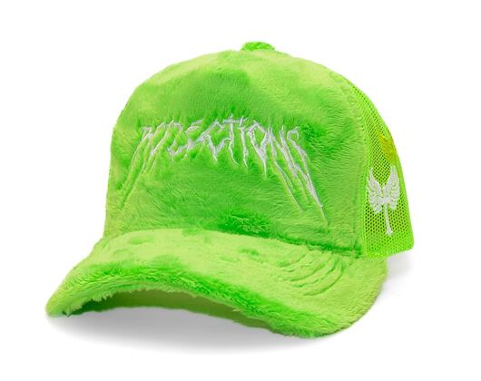 Kappe Reflection Luxury Fuzzy Trucker Grinch Green