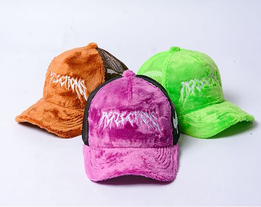 Kappe Reflection Luxury Fuzzy Trucker Trauben Lila
