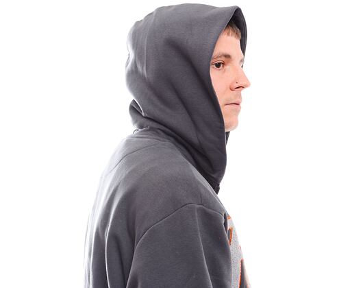 Pullover Karl Kani Star Logo OS Full Zip Hoodie anthracite/light grey