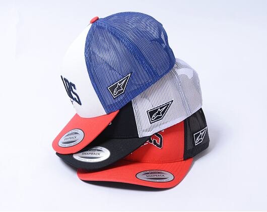 Kappe Alpinestars - Dunker Trucker - White/Red/Blue