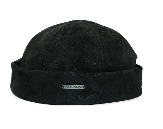 Mütze Stetson Docker Pig Skin Black