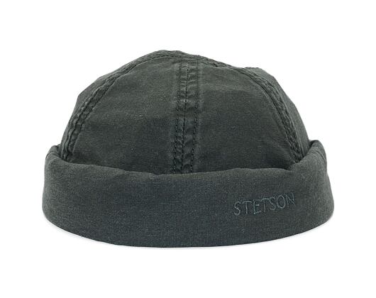Mütze Stetson Docker Delave Organic Cotton Black