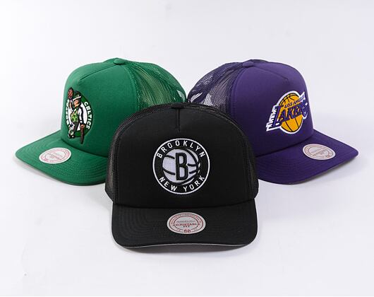 Kappe Mitchell & Ness - Evergreen Trucker - Brooklyn Nets - Black