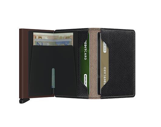 Geldbörse Secrid Slimwallet Saffiano Brown