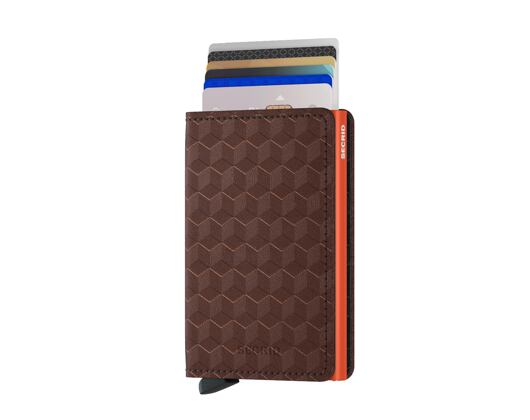 Geldbörse Slimwallet Secrid Optical Brown-Orange