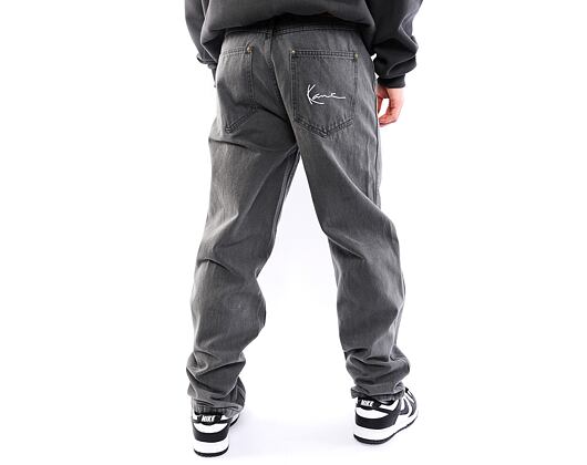 Hose Karl Kani Small Signature Baggy Five Pocket Denim light grey