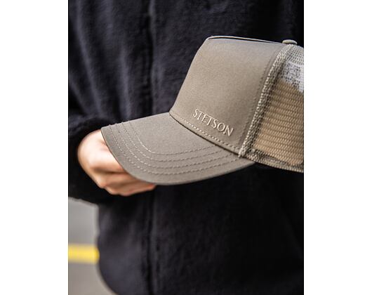 Kappe Stetson Trucker Cap Cotton Olive