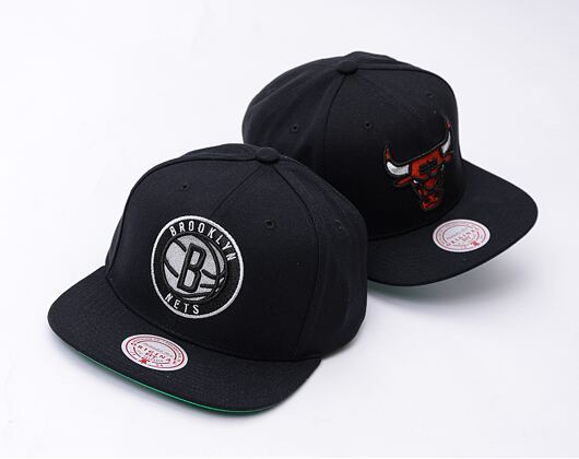 Kappe Mitchell & Ness - Shine On Snapback - Brooklyn Nets - Black