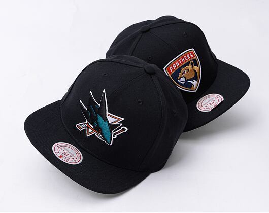 Kappe Mitchell & Ness - Conference Patch Snapback - San Jose Sharks - Black