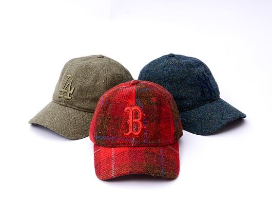 Kappe New Era - 9TWENTY MLB Harris Tweed - Boston Red Sox - Red