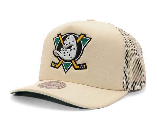 Kappe Mitchell & Ness - NHL Evergreen Trucker Vntg - Anaheim Ducks - Off White