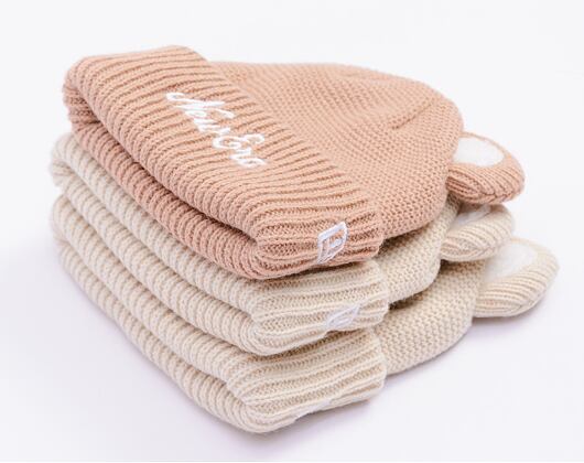 Kinder Mütze New Era - Knit Medium Kids Ears Beanie - Stone